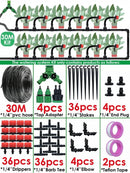 Kit de Irrigação por Gotejamento Automático com Bicos para Lavoura, Bonsai, Plantas, Flores, Vegetais e Estufas